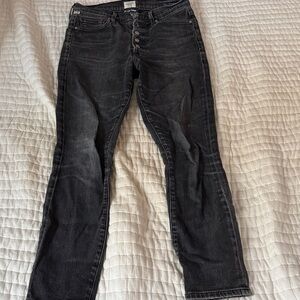 Citizens Of Humanity Charcoal Button-Fly Jeans
